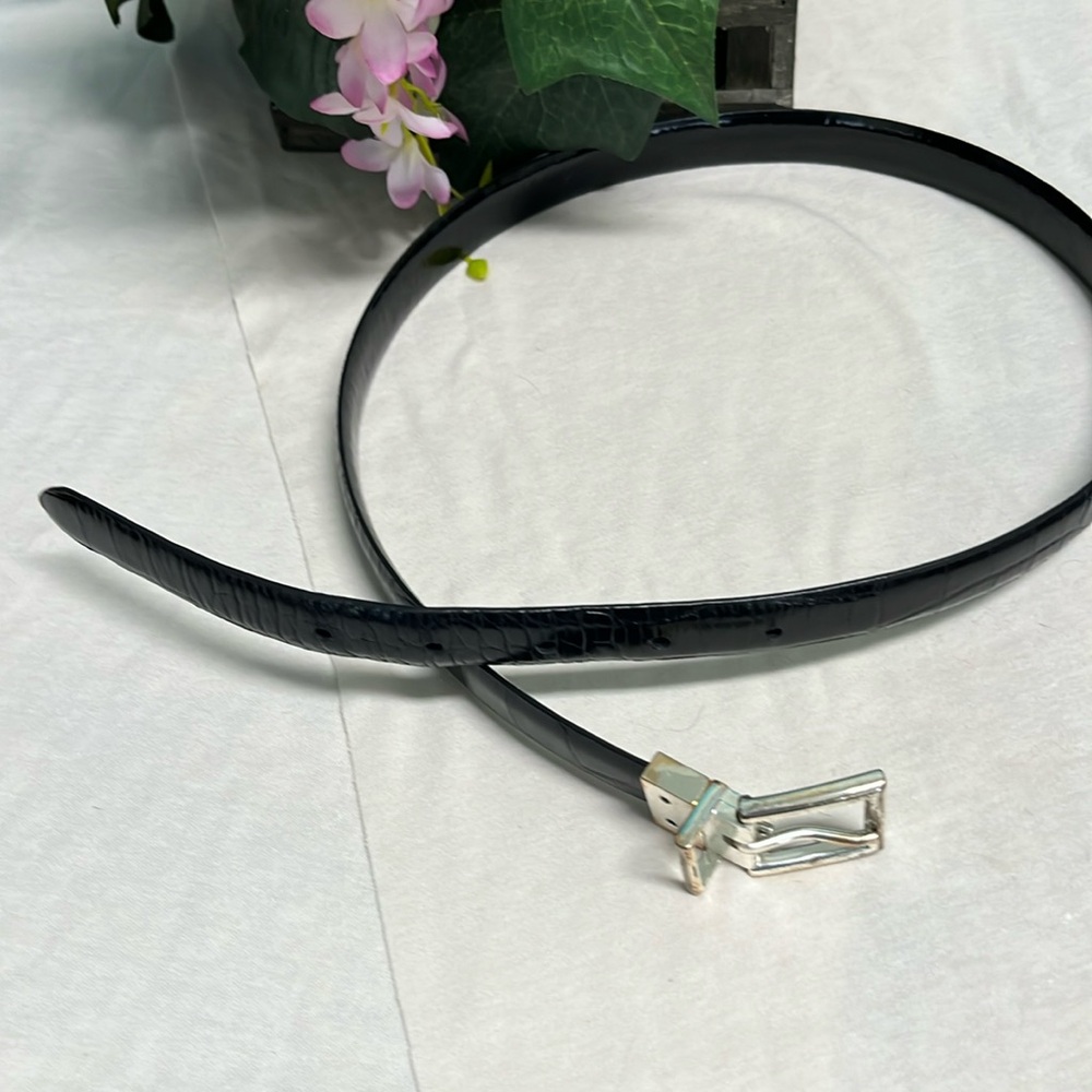 Ralph Lauren Alligator patent leather belt reversible